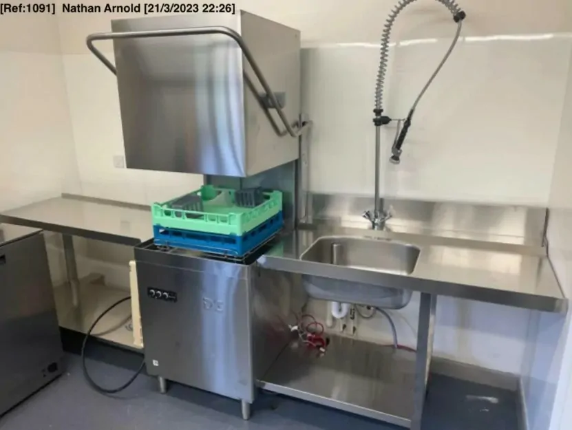 commercial dishwasher installation